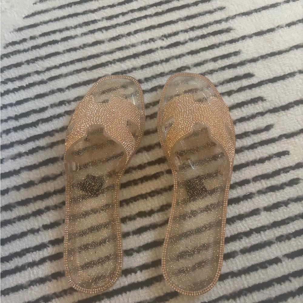Steve Madden Jelly Glitter Sandals